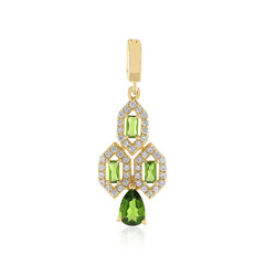 Russian Diopside Silver Pendant