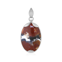 Multicolor Chalcedony Silver Pendant (Bali Barong)