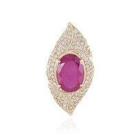 9K Madagascar Ruby Gold Pendant (de Melo)