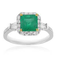 18K Colombian Emerald Gold Ring (CIRARI)