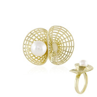 9K Freshwater pearl Gold Ring (Ornaments by de Melo)