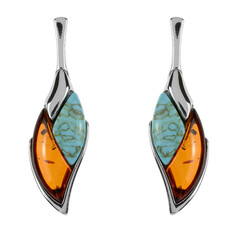 Baltic Amber Silver Earrings