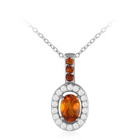 Madeira Citrine Silver Necklace
