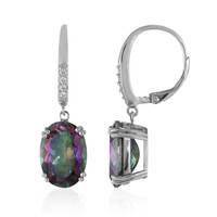 Mystic Quartz Silver Earrings