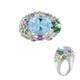 Sky Blue Topaz Silver Ring (Adela Silber)