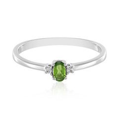 Russian Diopside Silver Ring