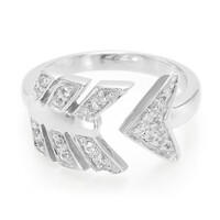 White Sapphire Silver Ring