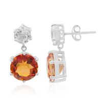 Twilight Quartz Silver Earrings