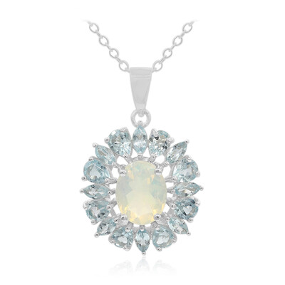 Welo Opal Silver Necklace