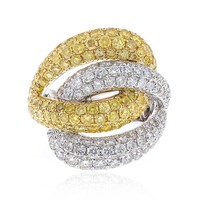 18K SI2 Yellow Diamond Gold Ring (CIRARI)