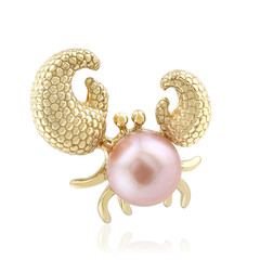 Purple Freshwater Pearl Silver Pendant (TPC)