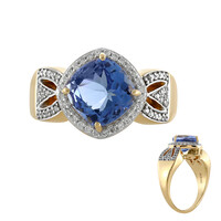 14K AAA Santa Maria Aquamarine Gold Ring (AMAYANI)