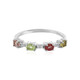 Fancy Tourmaline Silver Ring