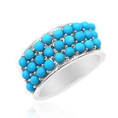 Sleeping Beauty Turquoise Silver Ring (Anne Bever)