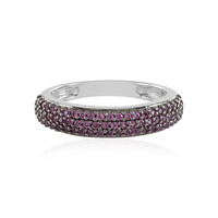 Rhodolite Silver Ring