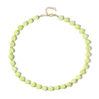 Green Quartz Silver Necklace