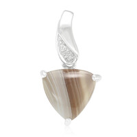 Botswana Agate Silver Pendant