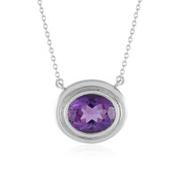 Siberian Amethyst Silver Necklace