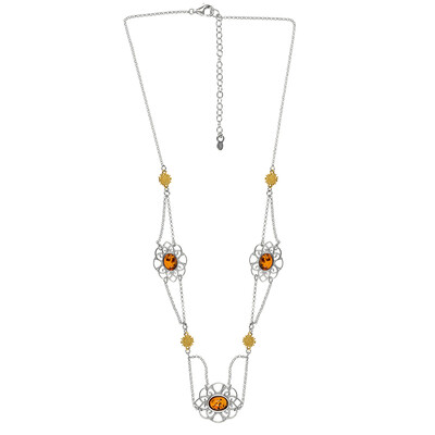 Baltic Amber Silver Necklace (dagen)