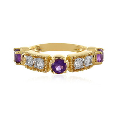 Amethyst Silver Ring