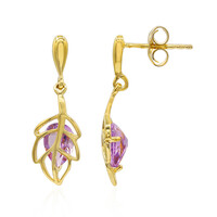 Rose de France Amethyst Silver Earrings