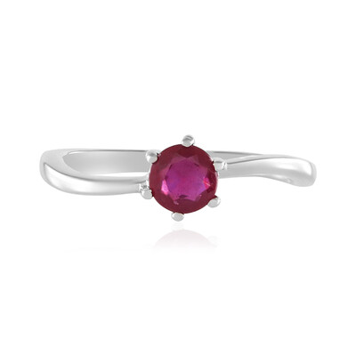 Bemainty Ruby Silver Ring