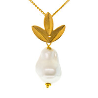 Freshwater pearl Silver Necklace (Joias do Paraíso)