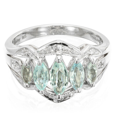 Paraiba Tourmaline Silver Ring