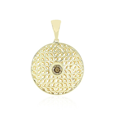 9K I2 Champagne Diamond Gold Pendant (Ornaments by de Melo)