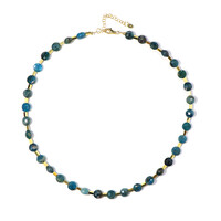Neon Blue Apatite Silver Necklace