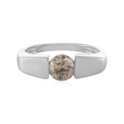 14K I2 Champagne Diamond Gold Ring