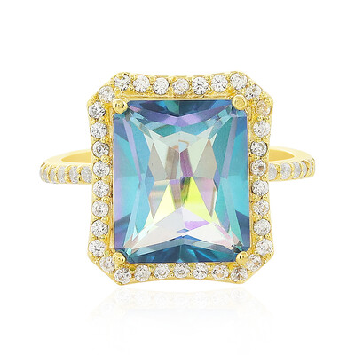 Ocean Quartz Silver Ring