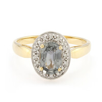 18K Unheated Sapphire Gold Ring (AMAYANI)