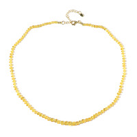 Yellow Beryl Silver Necklace (Adela Silber)
