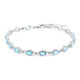 Swiss Blue Topaz Silver Bracelet