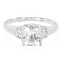 Goshenite Silver Ring