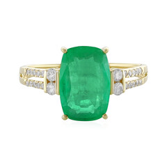 18K Ethiopian Emerald Gold Ring (AMAYANI)