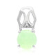 Imperial Chrysoprase Silver Pendant