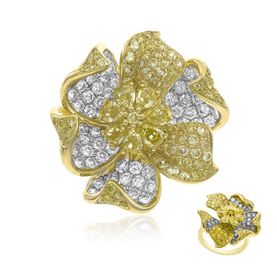 14K SI2 Yellow Diamond Gold Ring (CIRARI)