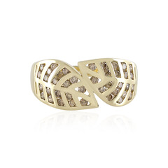 9K I2 Champagne Diamond Gold Ring (de Melo)