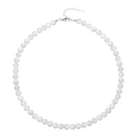 Mother of Pearl Silver Necklace