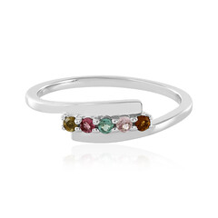 Fancy Tourmaline Silver Ring