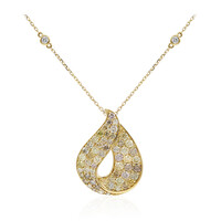 14K SI2 Fancy Diamond Gold Necklace (CIRARI)