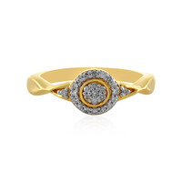 I2 (I) Diamond Silver Ring