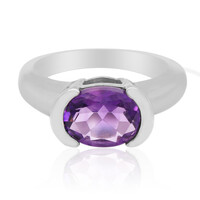 Zambian Amethyst Silver Ring