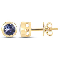 14K Tanzanite Gold Earrings