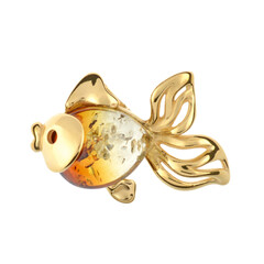 Sunrise Baltic Amber Silver Pendant