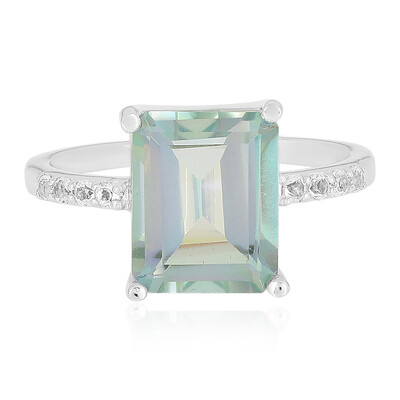 Mountain Lake Quartz Silver Ring