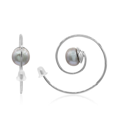 Freshwater pearl Silver Earrings (TPC)