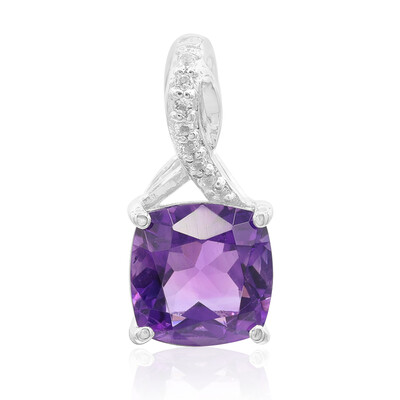 Bolivian Amethyst Silver Pendant